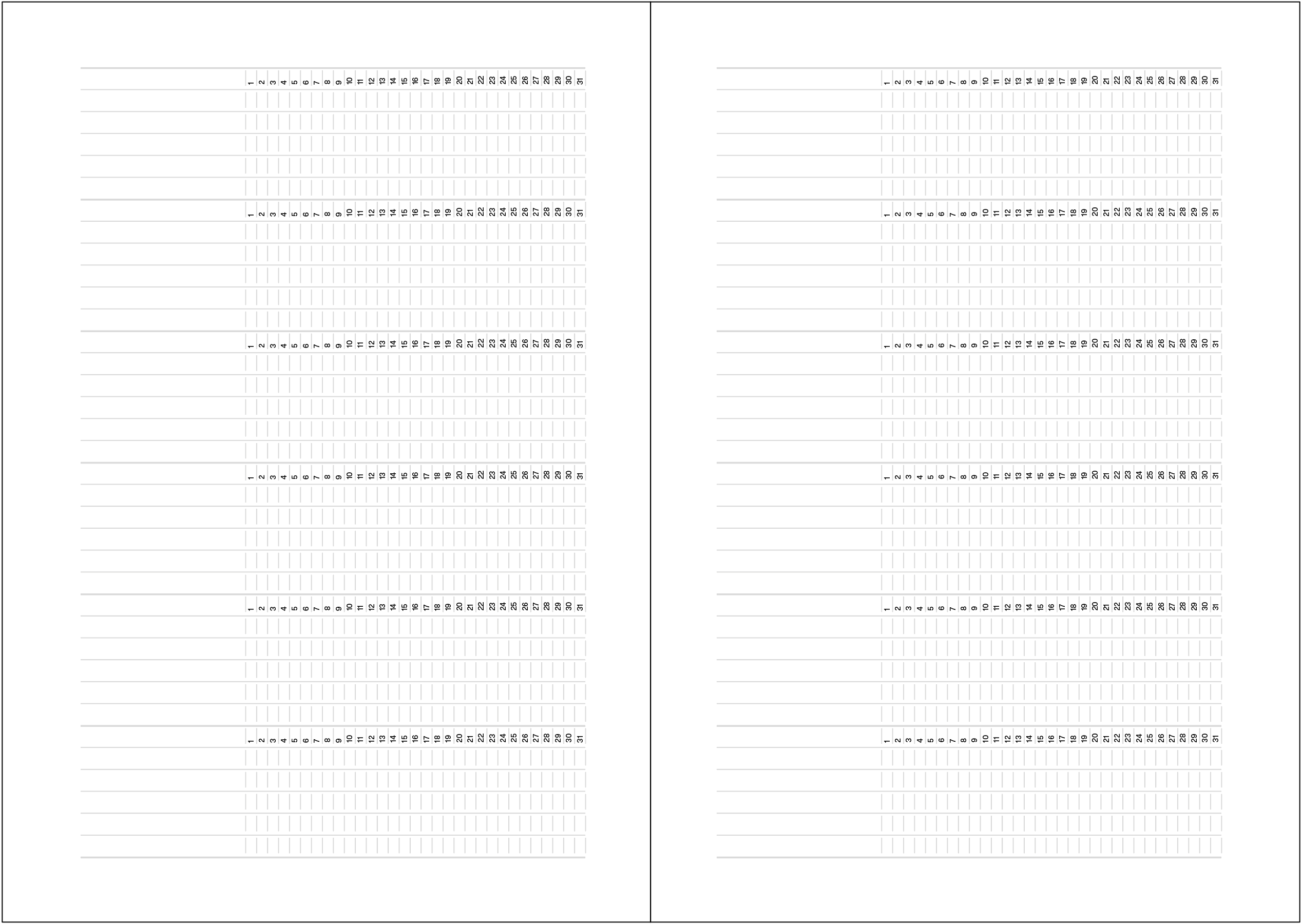 Annual project planner.