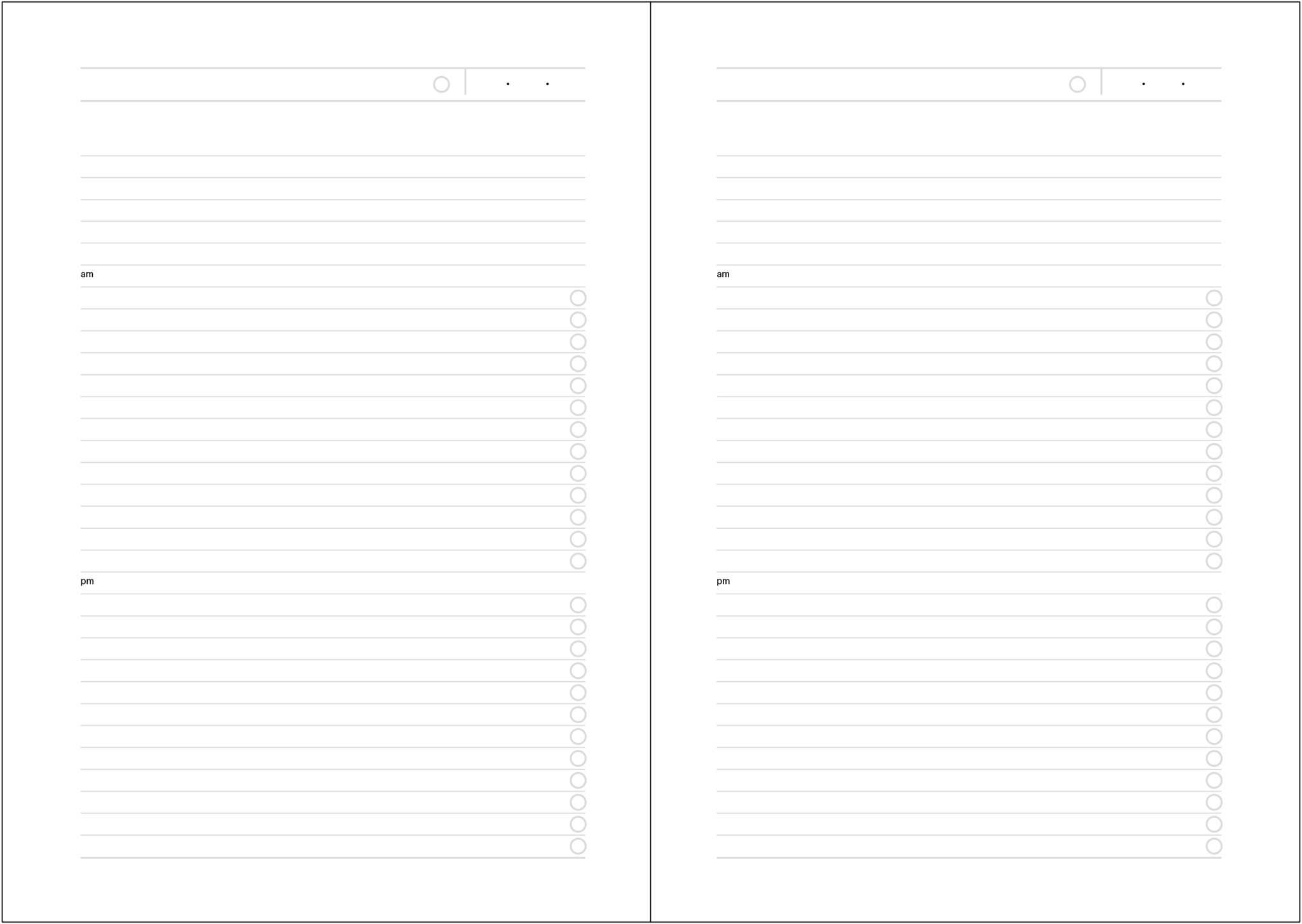 Daily calendar.