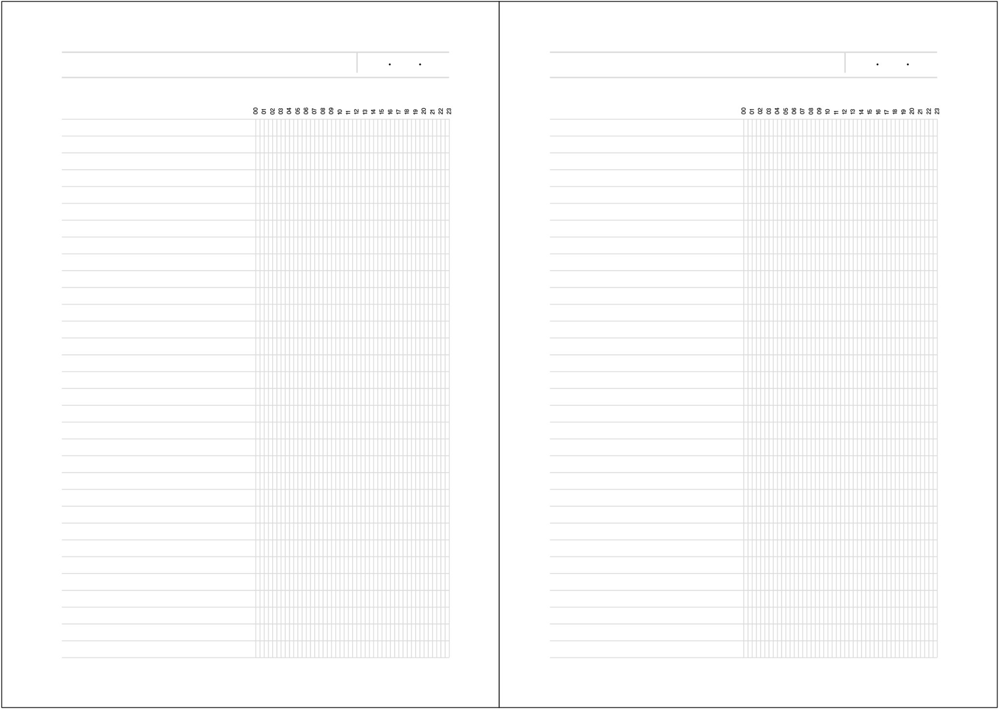 Daily project planner.