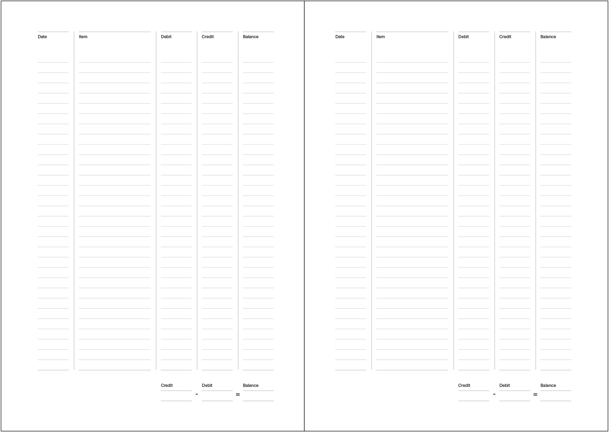 Cash book.